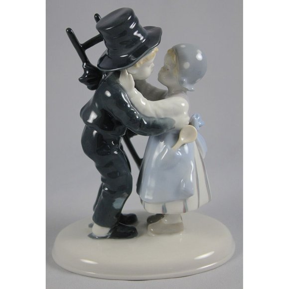 Vintage Metzler & Ortloff East Germany Porcelain Chimney Sweep and Wife Figurine - Picture 1 of 14